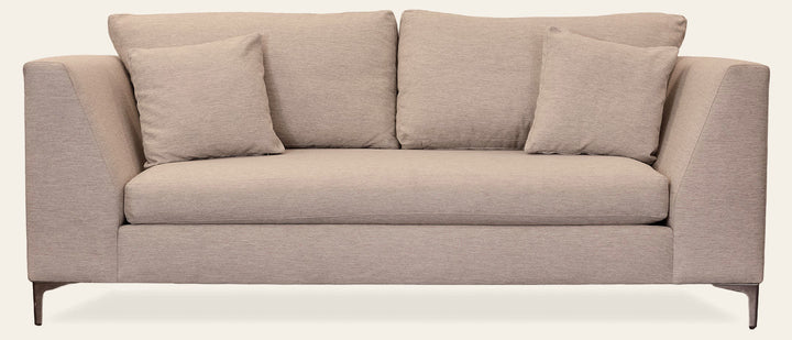 Sofa w/ Bench Cushion & Chrome Legs - Whats New Furniture - Portland, Oregon