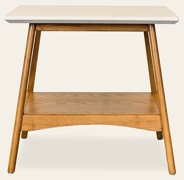 Parker End Table - side angle - mid-century modern side tables - Whats New Furniture Portland OR
