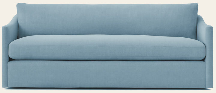 Adler Apartment Sofa in Ice Blue - Hand-Built USA apartment sofa by Rowe - Whats New Furniture Portland OR
