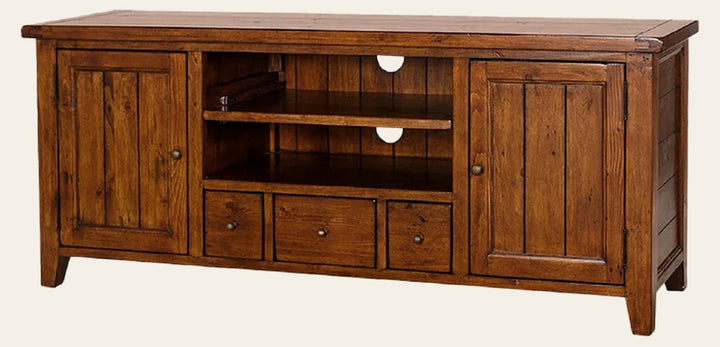 Irish Coast Regular Media Unit in African Dusk - reclaimed pine media unit by LH Imports - Whats New Furniture Portland OR