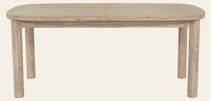 Oasis Extension Dining Table in Natural White Washed - acacia extension dining table by LH - Whats New Furniture Portland OR