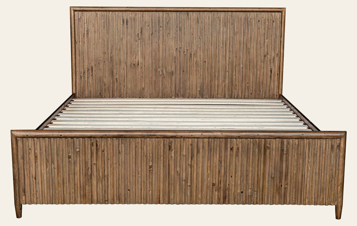 Britanica King Bed Frame in Brown - king bed frame by LH Imports - Whats New Furniture Portland OR