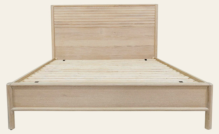 Runway Queen Bed Frame in Light Oak - light oak queen bed frame by LH Imports - Whats New Furniture Portland OR