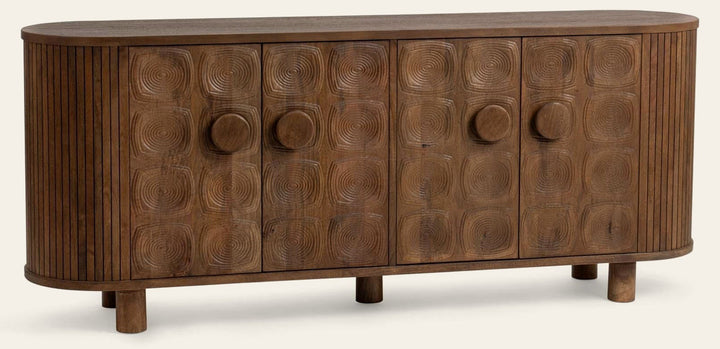 Lyle 4 Door Cabinet - Artisan Brown
