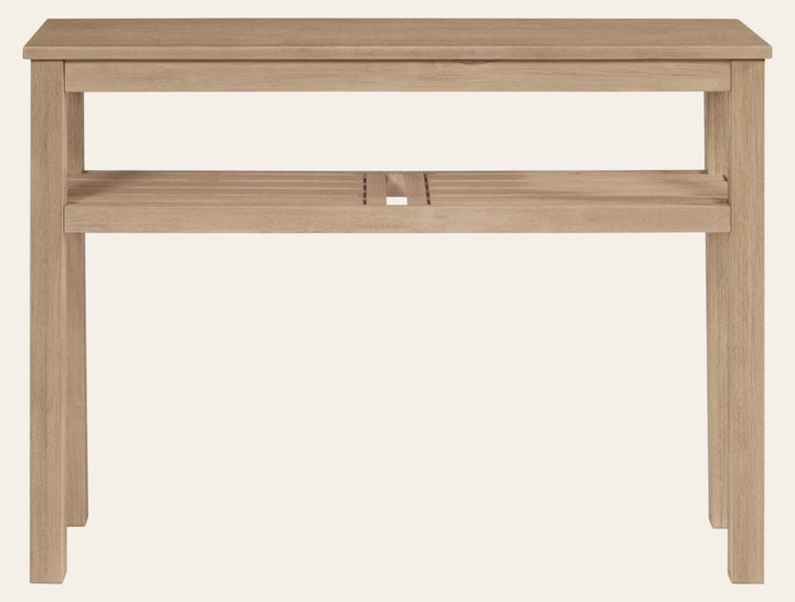 Tiburon Console Table in Drifted Sand - solid acacia console table by NPD - Whats New Furniture Portland OR