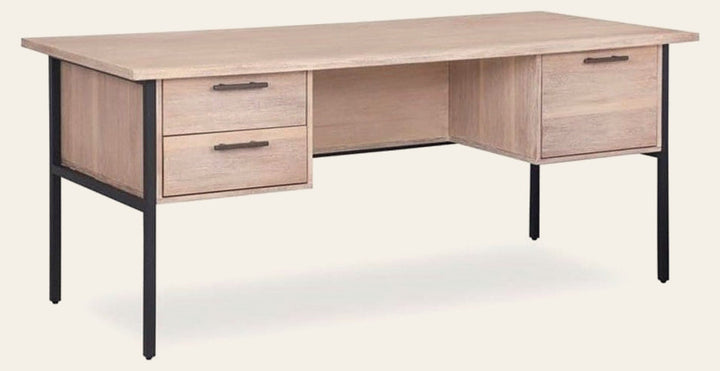 Cascade Large Desk in Acacia Veneer - large desk by Unique Furniture - Whats New Furniture Portland OR