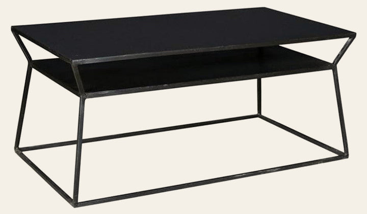 Osaka Coffee Table in Iron - black metal coffee table by Moe's - Whats New Furniture Portland OR