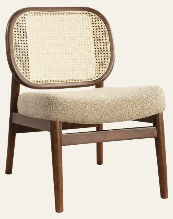 Rayo Rattan Accent Chair in Walnut/Camel - rattan accent chair by Coaster - Whats New Furniture Portland OR