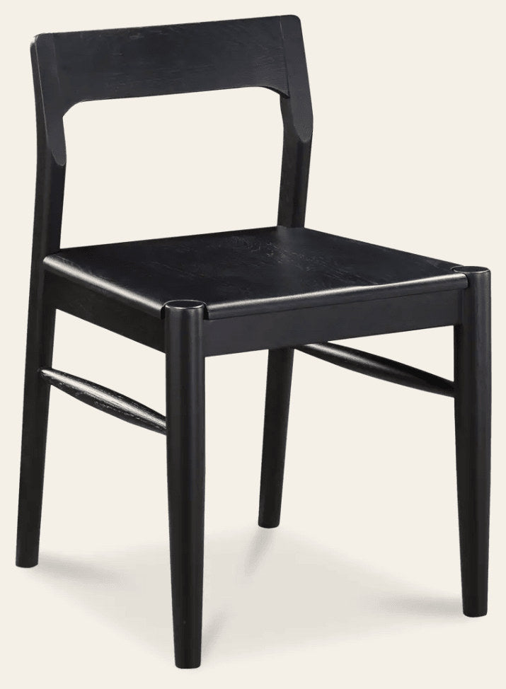 Owing Dining Chair in Black - wood dining chair by Moe's - Whats New Furniture Portland OR