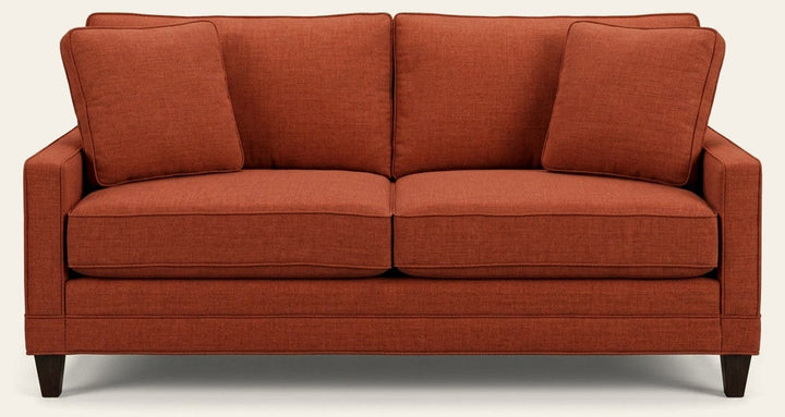 Pinnacle Loft Sofa in Bennett Marmalade - loft-scale custom fabric sofa by Stanton - Whats New Furniture Portland OR