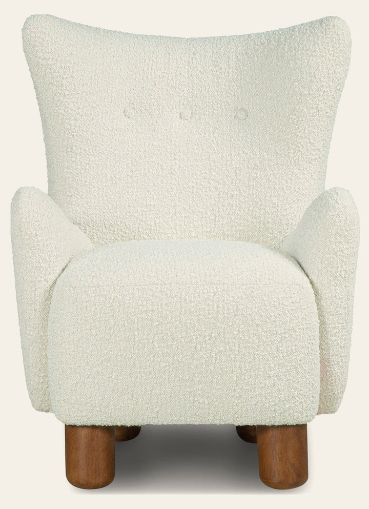 Monroe Accent Wing Chair in Altro Cream - studio - Whats New Furniture Portland OR