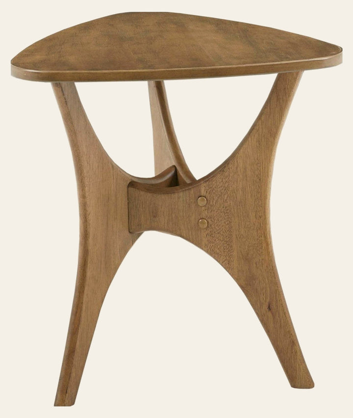 Blaze End Table in light brown - industrial end table by Olliix - Whats New Furniture Portland OR