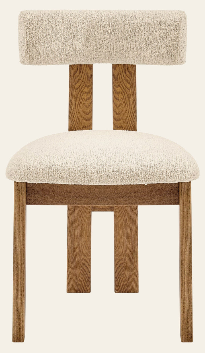 Hailey Dining Side Chair in Palladian Beige - boucle dining side chair by NPD - Whats New Furniture Portland OR