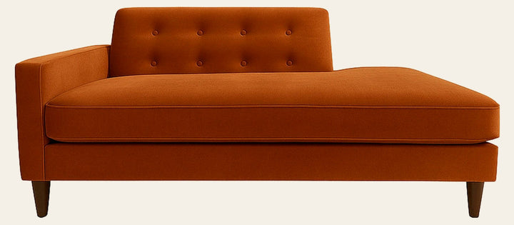 Blazer Chaise Lounge in fabric - mid-century chaise lounge by Stanton - Whats New Furniture Portland OR