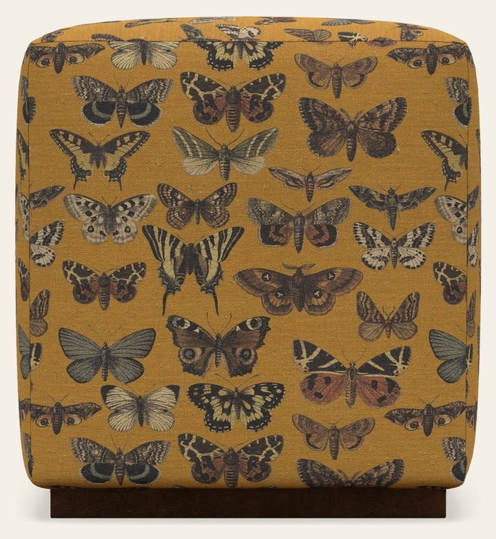 Dena Accent Ottoman in Golden Monarch - accent ottoman by Rowe - Whats New Furniture Portland OR