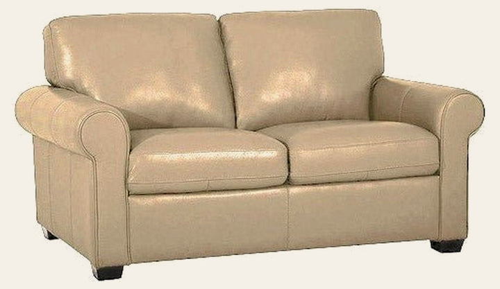 Italian Leather Loveseat - Whats New Furniture - Portland, Oregon