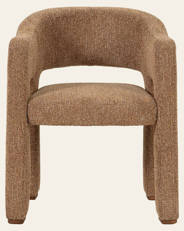 Quinn Dining Chair in Granulated Gold - patterned dining chair by LH Imports - Whats New Furniture Portland OR