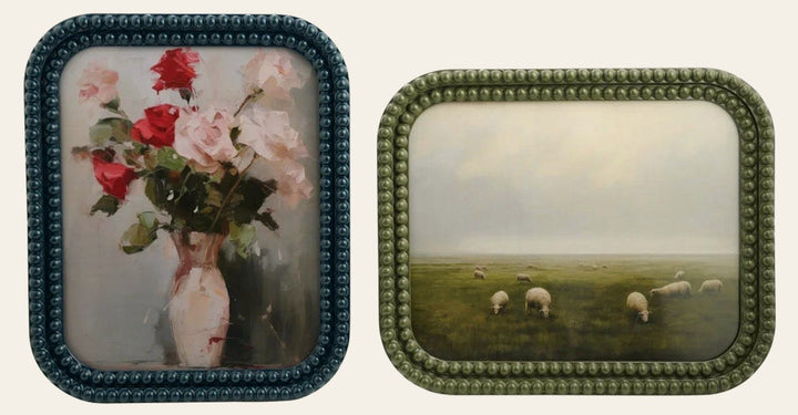 Resin Bobbin Photo Frame, 2 Colors (Holds 8" x 10" Photo) - Whats New Furniture Portland OR