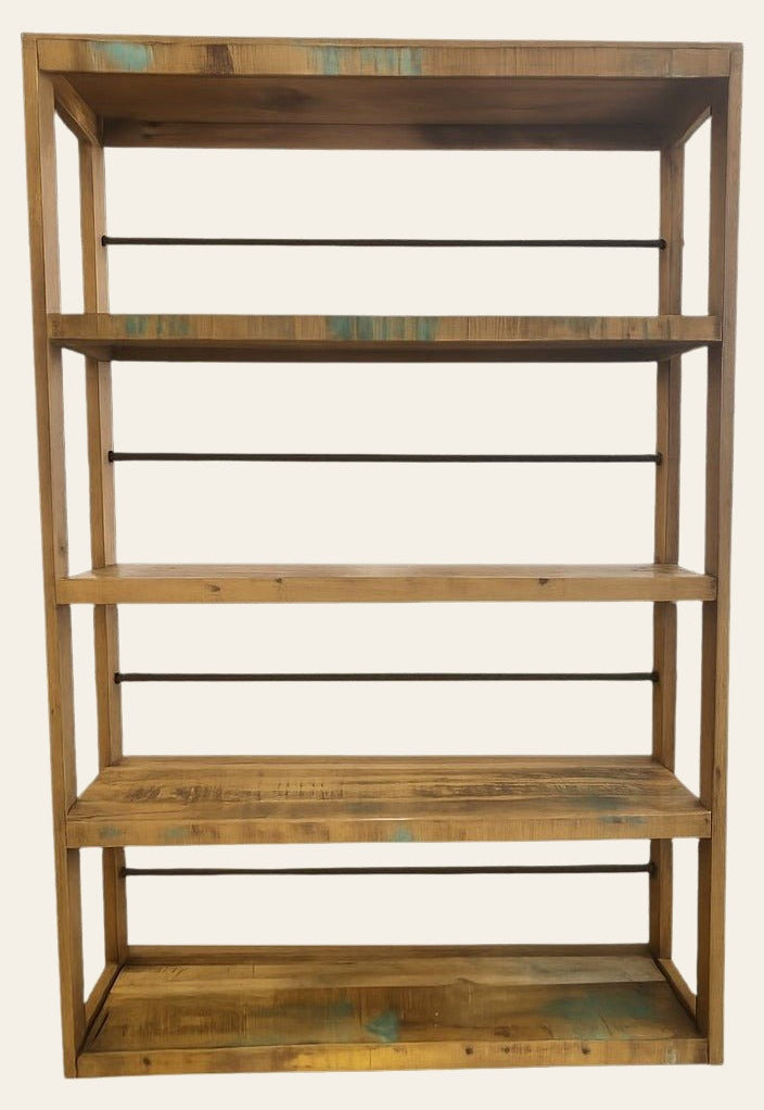 Multicolor Mid-Century Bookcase - consignment furniture Portland - Whats New Furniture Portland OR