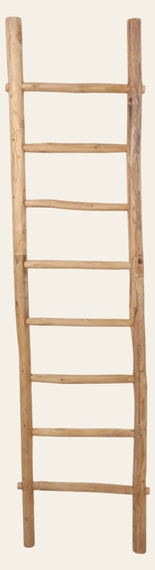 Teakwood blanket ladder 76 inch natural - Sagebrook Home - Whats New Furniture Portland OR