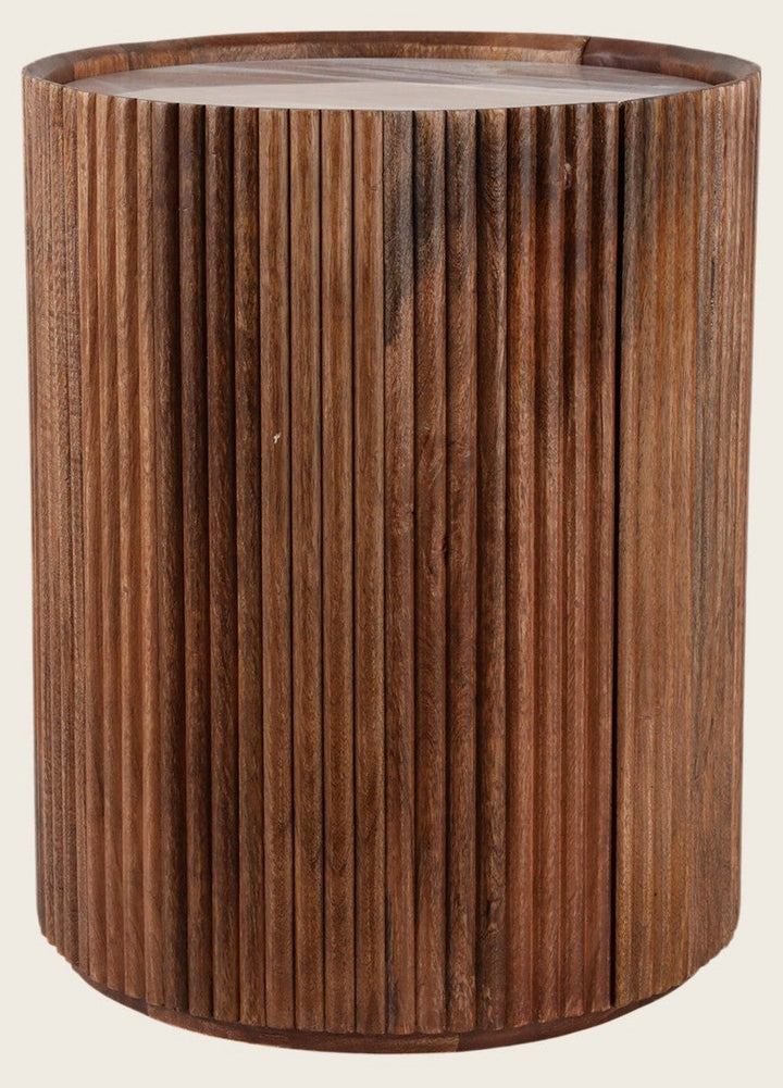 Storage Accent Table Marble Top front view - Whats New Furniture Portland OR