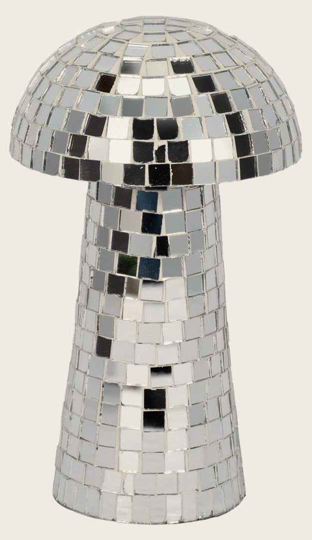 Mosaic Mushroom front view - decorative object by Sagebrook Home - Whats New Furniture Portland OR