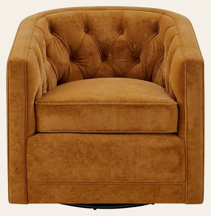 Walsh Swivel Arm Chair in Dainty Caramel - swivel arm chair by NPD - Whats New Furniture Portland OR