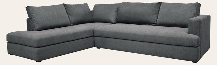 Taylor Left Sectional in Asphalt Grey - sectional by LH Imports - Whats New Furniture Portland OR
