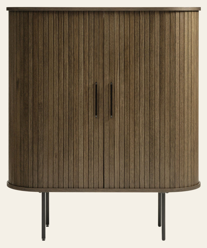 Nola Cabinet in Smoked Oak, front - Whats New Furniture