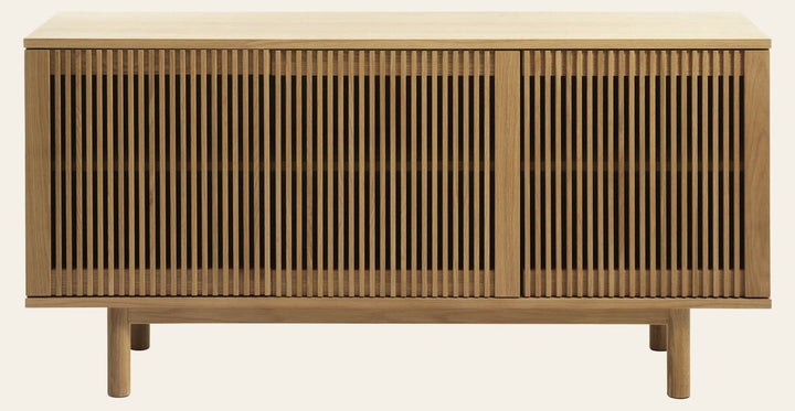 Tiber Sideboard in Natural Oak front view - sideboard by Unique Furniture - Whats New Furniture Portland OR