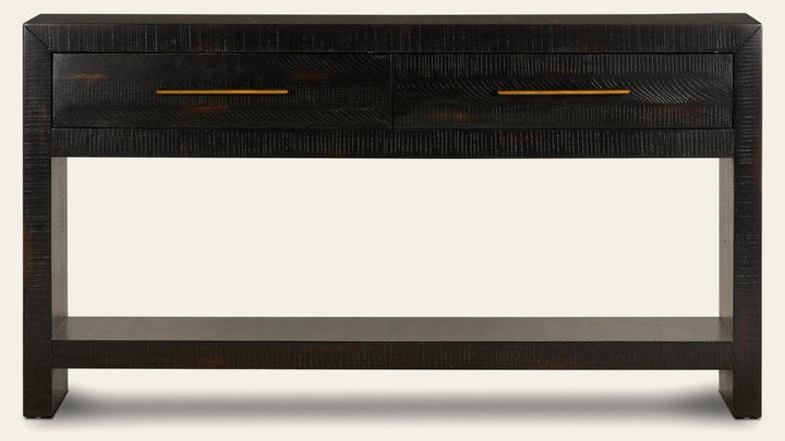 Suki Console Table Burnished Black - Whats New Furniture Portland OR