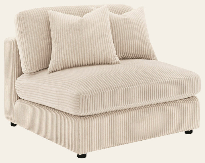 Blaine Upholstered Armless Chair Sand - What's New Furniture Portland