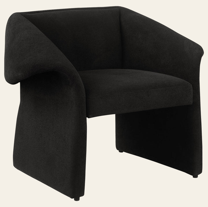Ramsey Upholstered Sloped Arm Accent Chair Black - What's New Furniture Portland