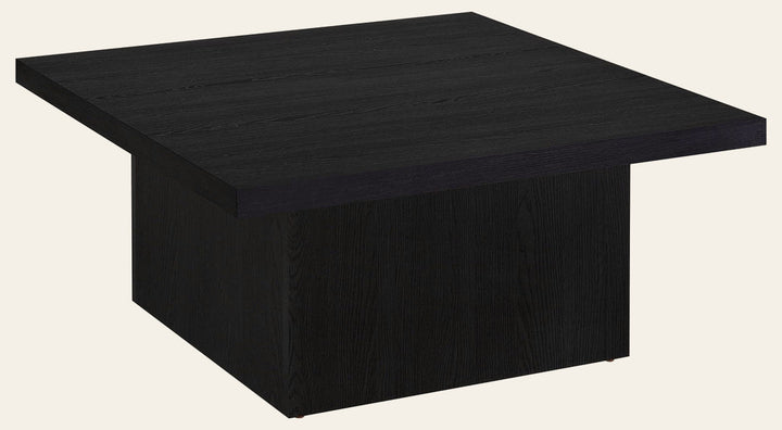 Devar Square Engineered Wood Cocktail Coffee Table Black - What's New Furniture Portland