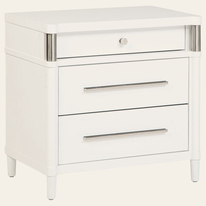 Gracemont 3-drawer Bedroom Nightstand Bedside Table White - What's New Furniture Portland