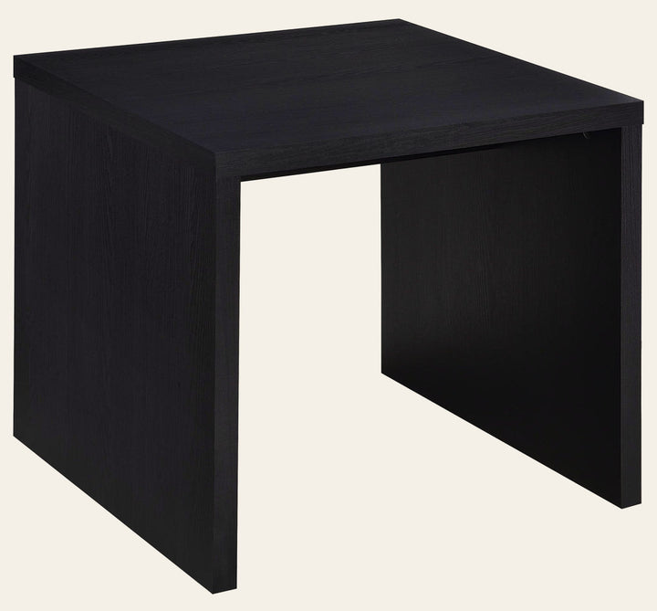 Knapp Engineered Wood Square Side End Table Black - What's New Furniture Portland