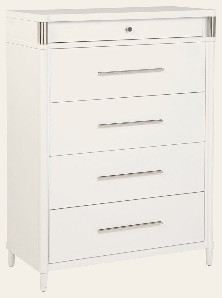 Gracemont 5-drawer Bedroom Chest of Drawers White - What's New Furniture Portland
