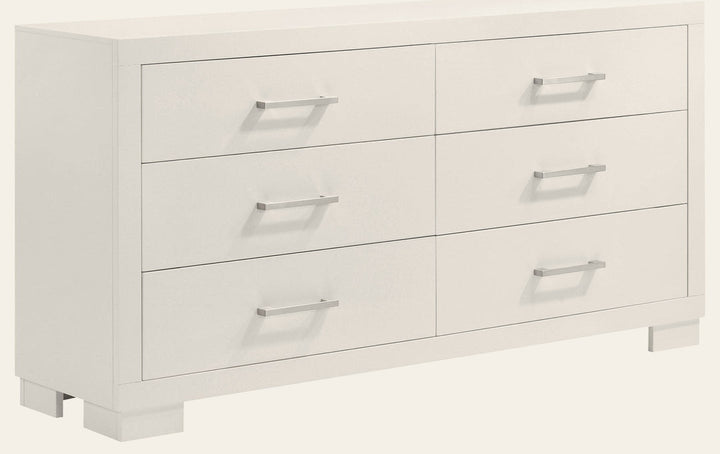 Jessica 6-drawer Dresser Snow White - What's New Furniture Portland