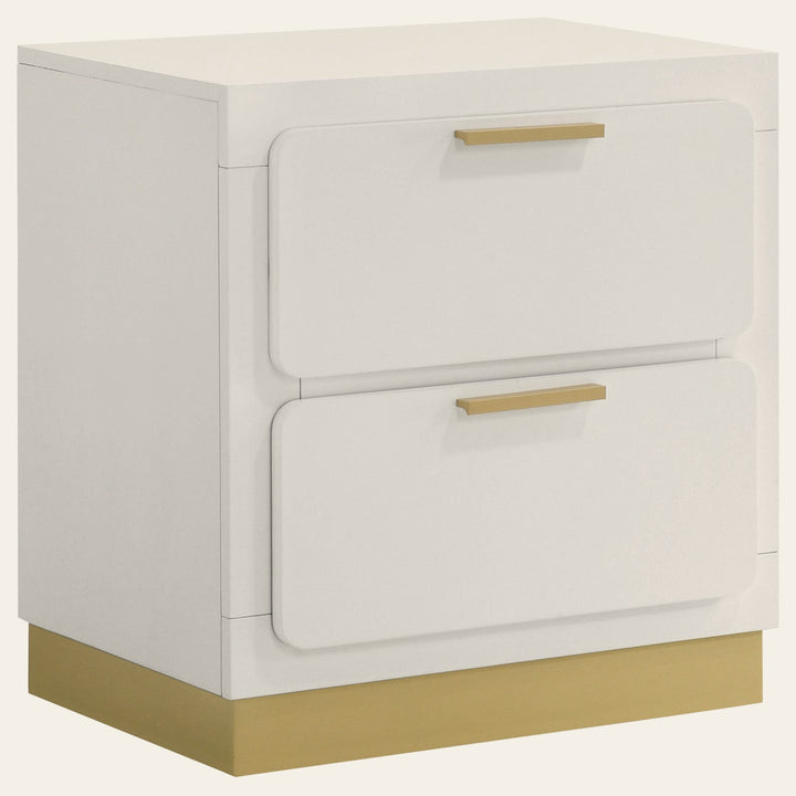 Caraway 2-drawer Nightstand White - What's New Furniture Portland