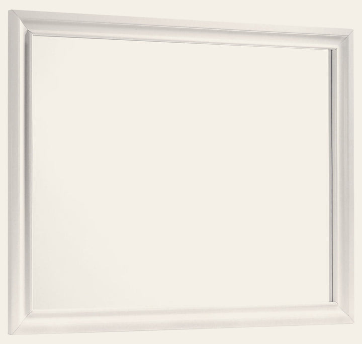 Barzini Dresser Mirror White - What's New Furniture Portland