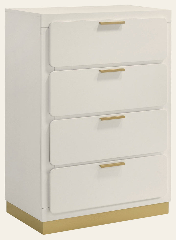 Caraway 4-drawer Bedroom Chest White - What's New Furniture Portland