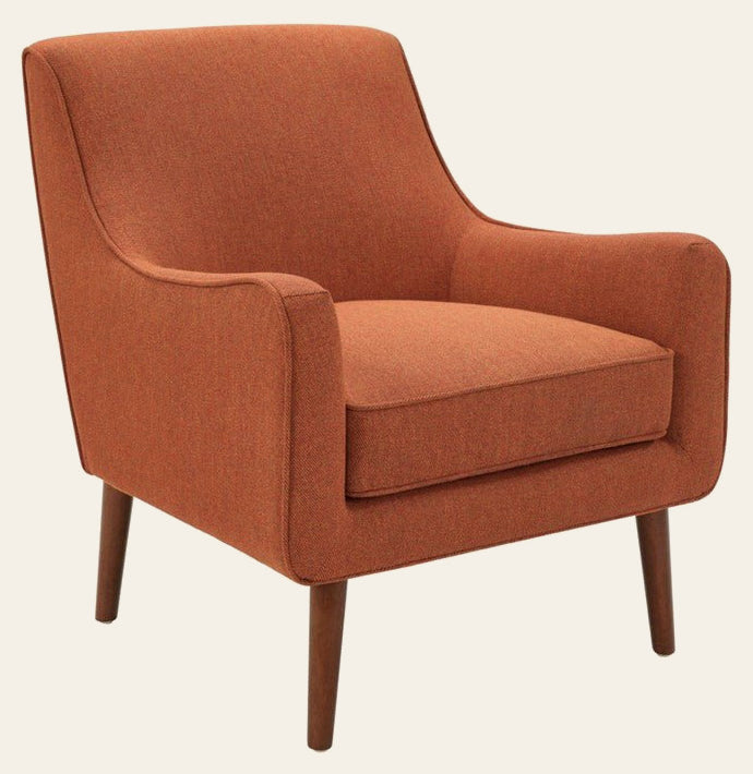 Oxford Mid-Century Accent Chair in Orange - studio - Olliix - Whats New Furniture Portland OR