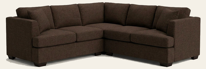 Jema Sectional Sofa in Levi Raisin front view - sectional by Stylus - Whats New Furniture Portland OR
