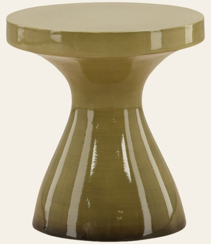 Savitri Outdoor Side Table - Green Ombre - Whats New Furniture Portland OR