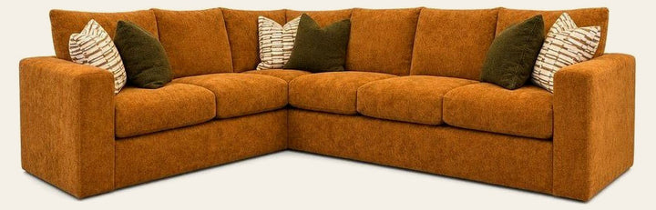 Kona Sectional in Patagonia Adobe front view - sectional by Stanton - Whats New Furniture Portland OR