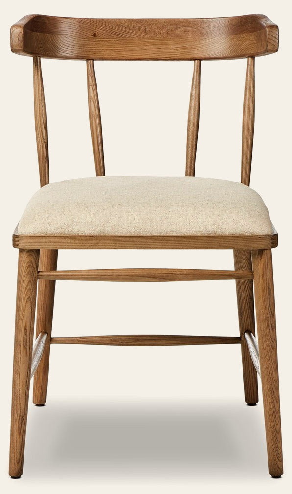 Colter Dining Chair in Antwerp Natural front studio view - Whats New Furniture Portland OR