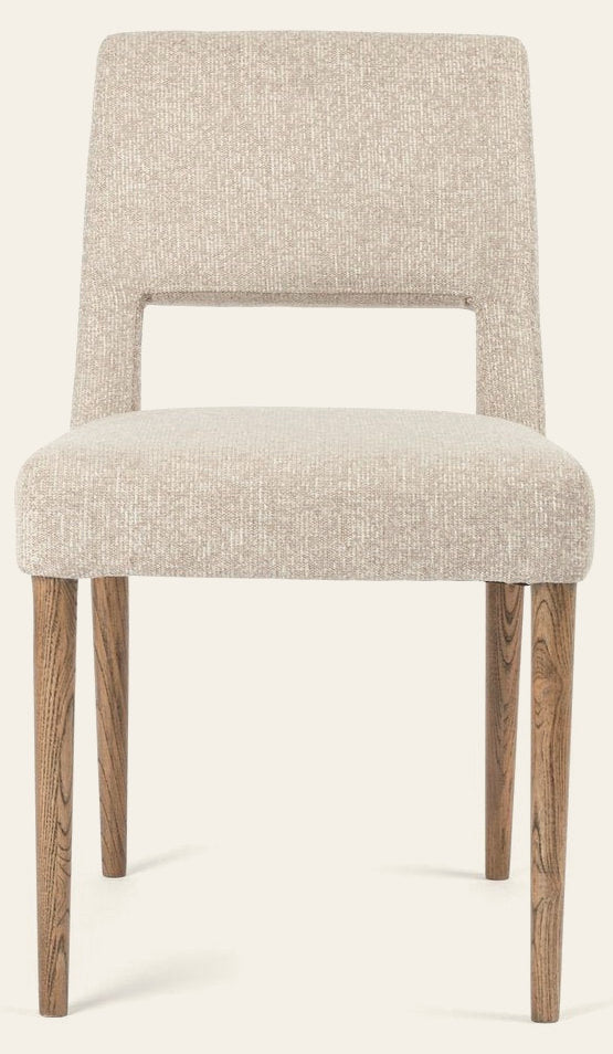 Joseph Dining Chair in Light Camel front studio view - Whats New Furniture Portland OR