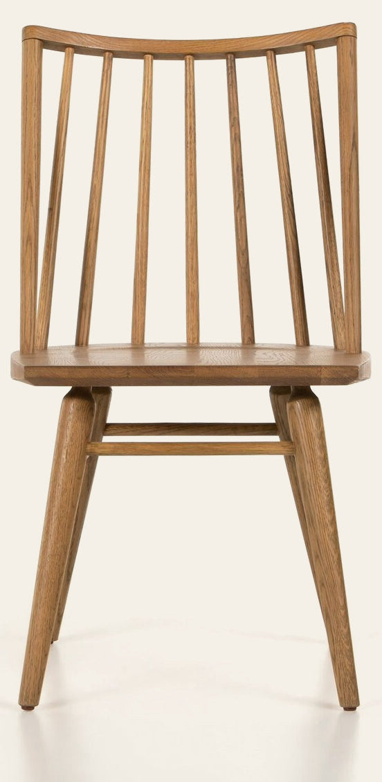 Lewis Windsor Chair in Sandy Oak front studio view - Whats New Furniture Portland OR