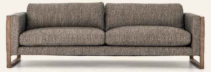 Otis Sofa in Arden Charcoal front studio view - Whats New Furniture Portland OR