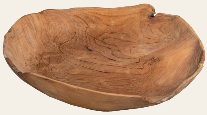 Root Bowl Natural Teak by Dovetail - product view - Whats New Furniture Portland OR